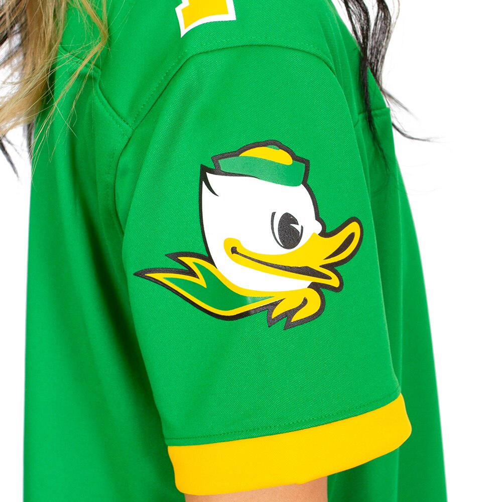 Classic Oregon O, Nike, Green, Jerseys, Polyester, Women, Football, Game Day, 2024, Apple, 905531